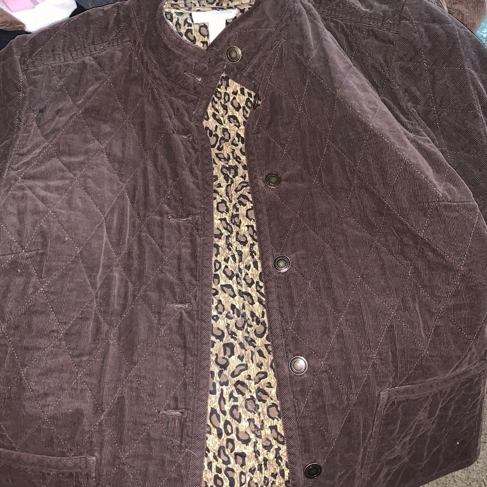brown charter club petite jacket